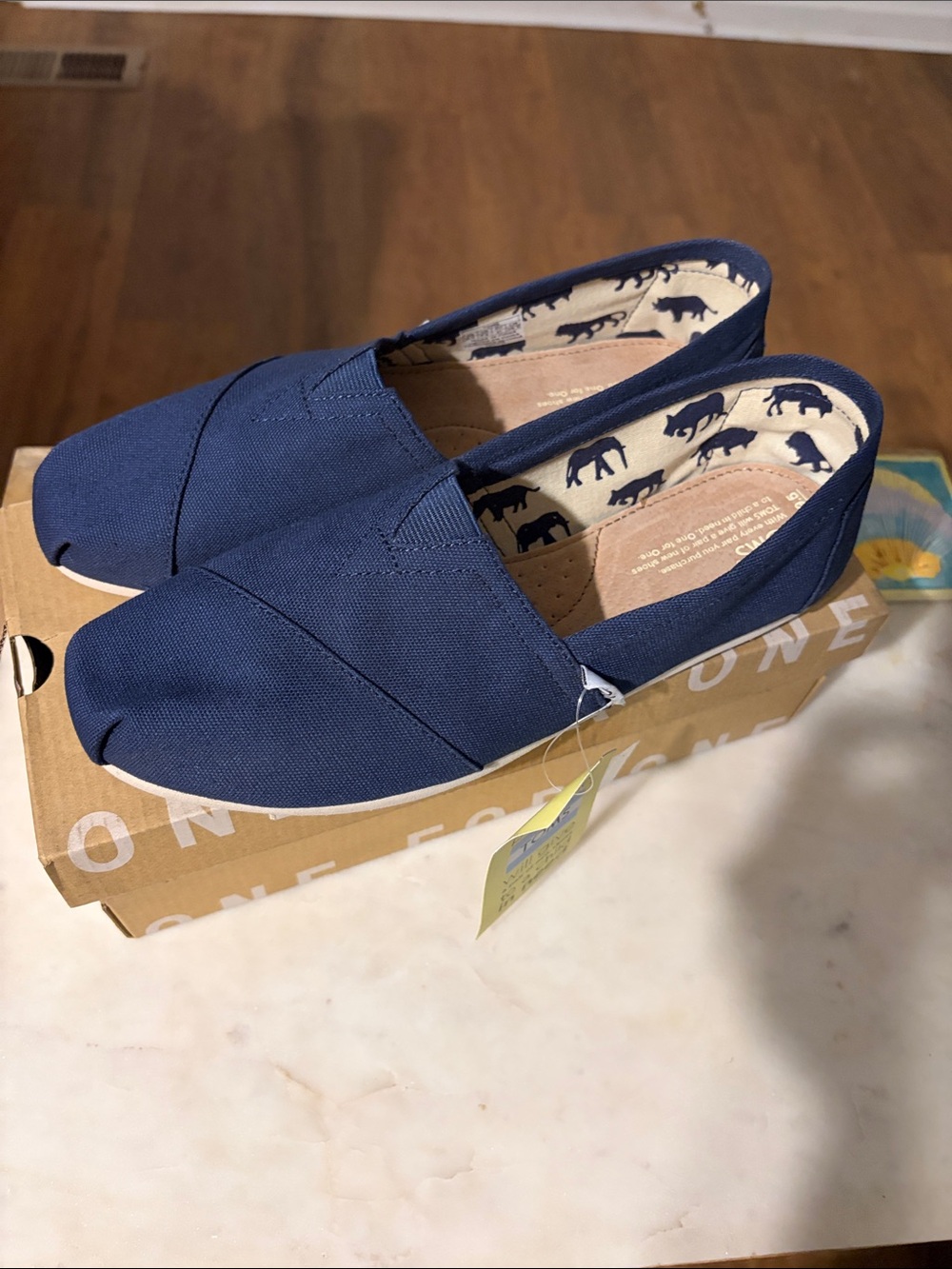 Toms Navy Canvas Women’s Moccasins